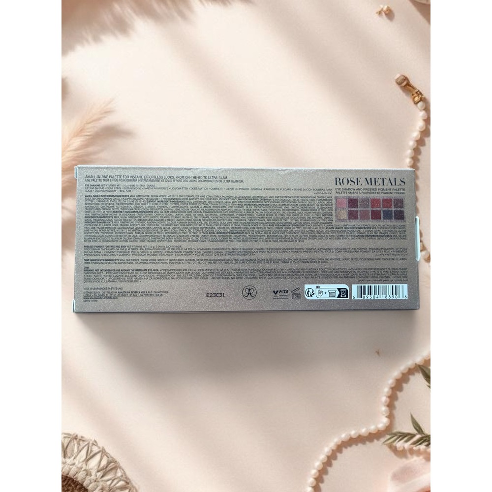 Anastasia Beverly Hills - Rose Metals Eye Shadow Palette 12 Pan - *BRAND NEW!* - Picture 4 of 10